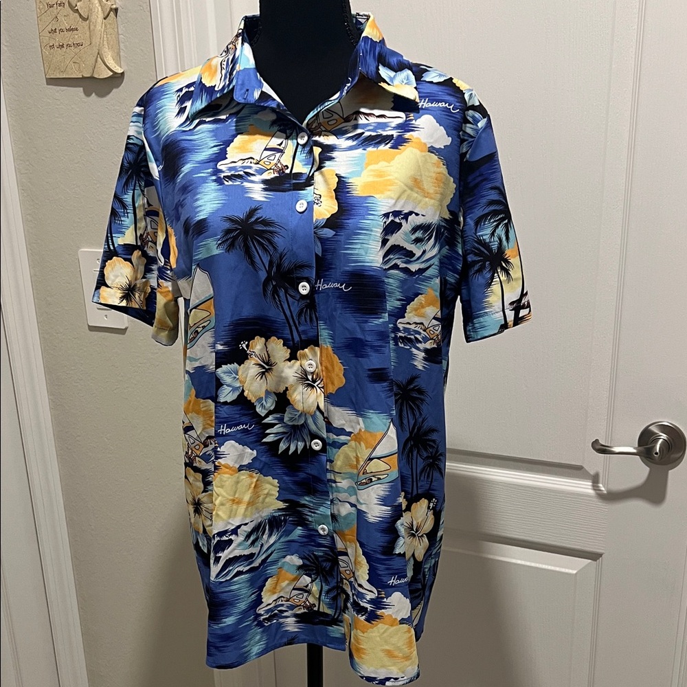 Blue Hawaiian Dry fit  Men's Shirt